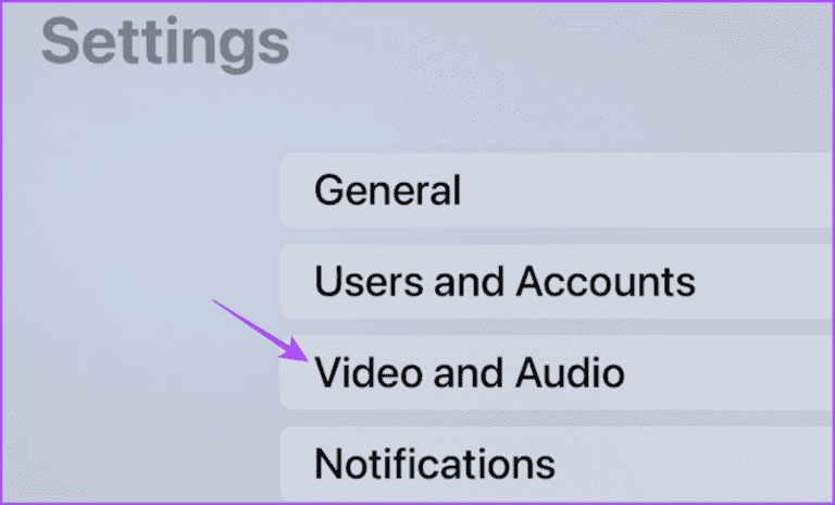 video-and-audio-settings-apple-tv-4k-768x464-2 أفضل 6 إصلاحات لعدم تشغيل YouTube لمقاطع فيديو 4K على Apple TV 4K