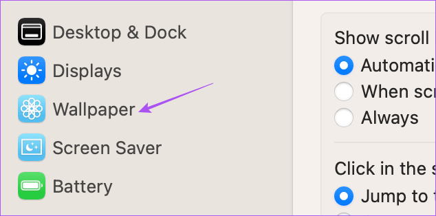 wallpaper-settings-mac أفضل 6 إصلاحات لعدم عمل الخلفية الديناميكية في الوضع المظلم على Mac