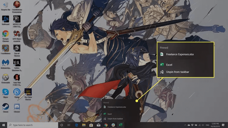 002-pin-documents-to-the-taskbar-3506905-435e243cb7c446c393027a47947c0d22 كيفية تثبيت المستندات على شريط المهام وإزالة الفوضى عن سطح المكتب