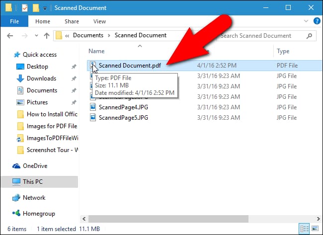 08_pdf_file_created كيفية دمج الصور في ملف PDF واحد في Windows 10 أو Windows 11