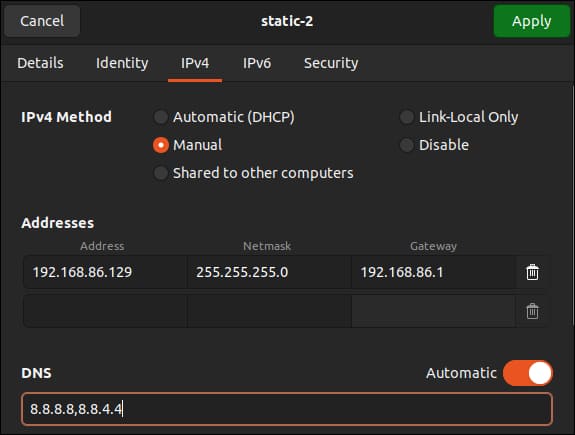 كيفية تعيين عنوان IP ثابت في Ubuntu - %categories