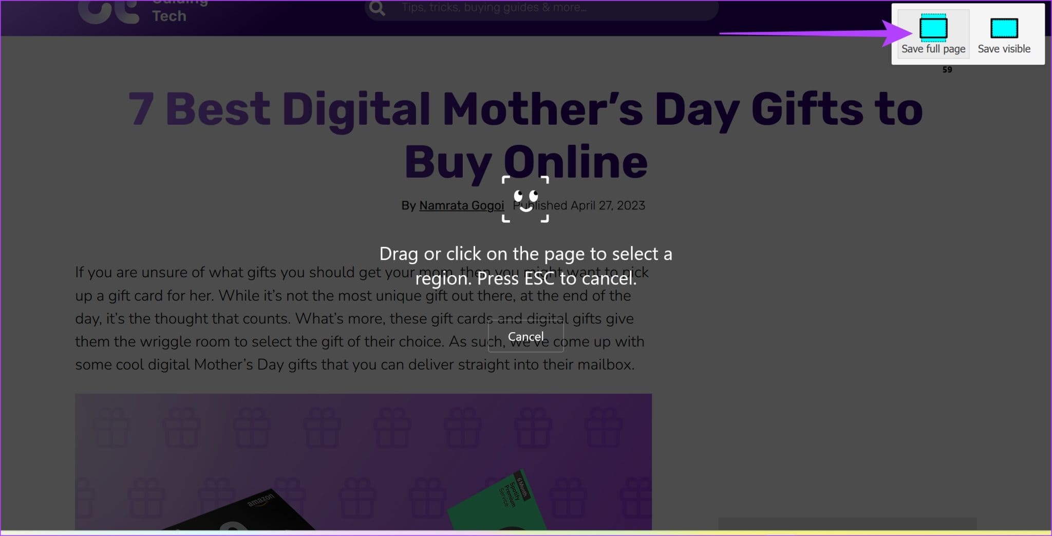 2.-Save-Full-Page-2048x1044-1 أفضل 4 طرق لالتقاط لقطة شاشة كاملة الصفحة في Firefox