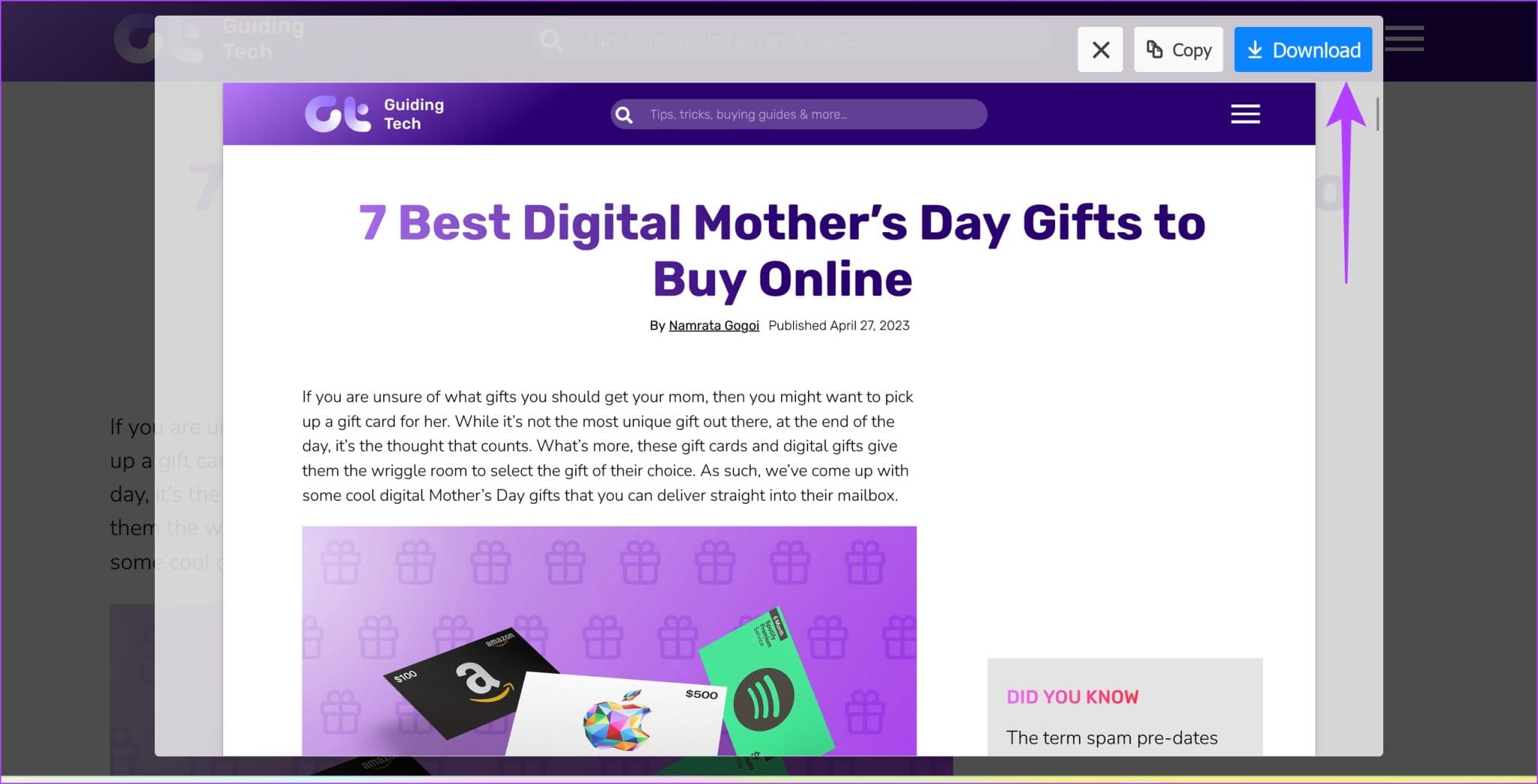 3.-Download-Screenshot-2048x1044-1 أفضل 4 طرق لالتقاط لقطة شاشة كاملة الصفحة في Firefox