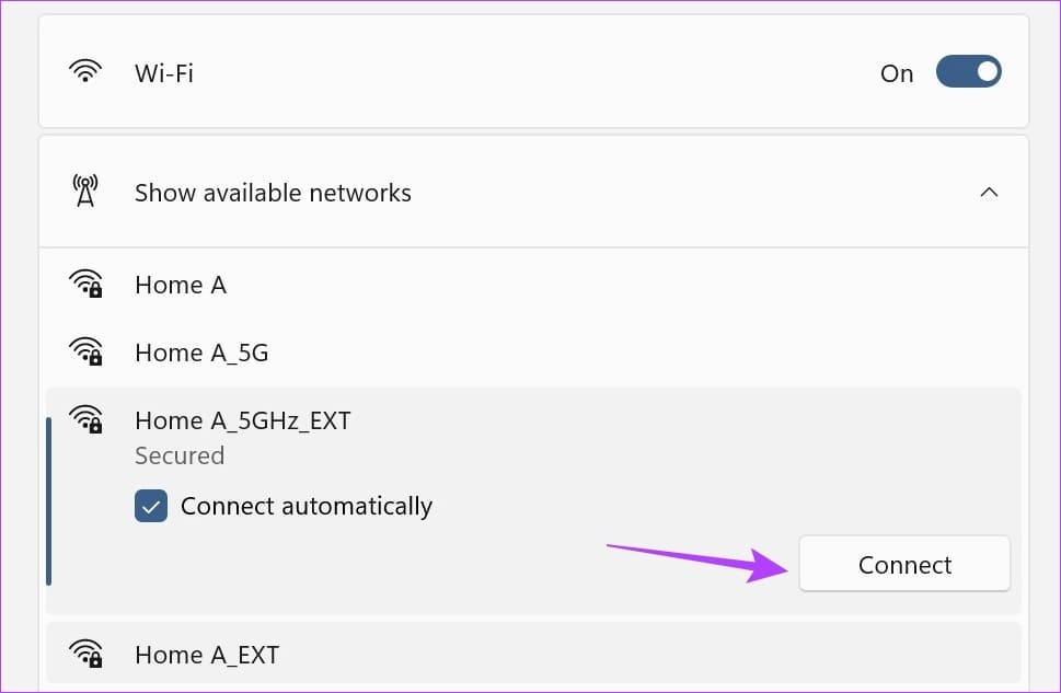 4 طرق سهلة للاتصال بشبكة Wi-Fi على Windows 11 - %categories