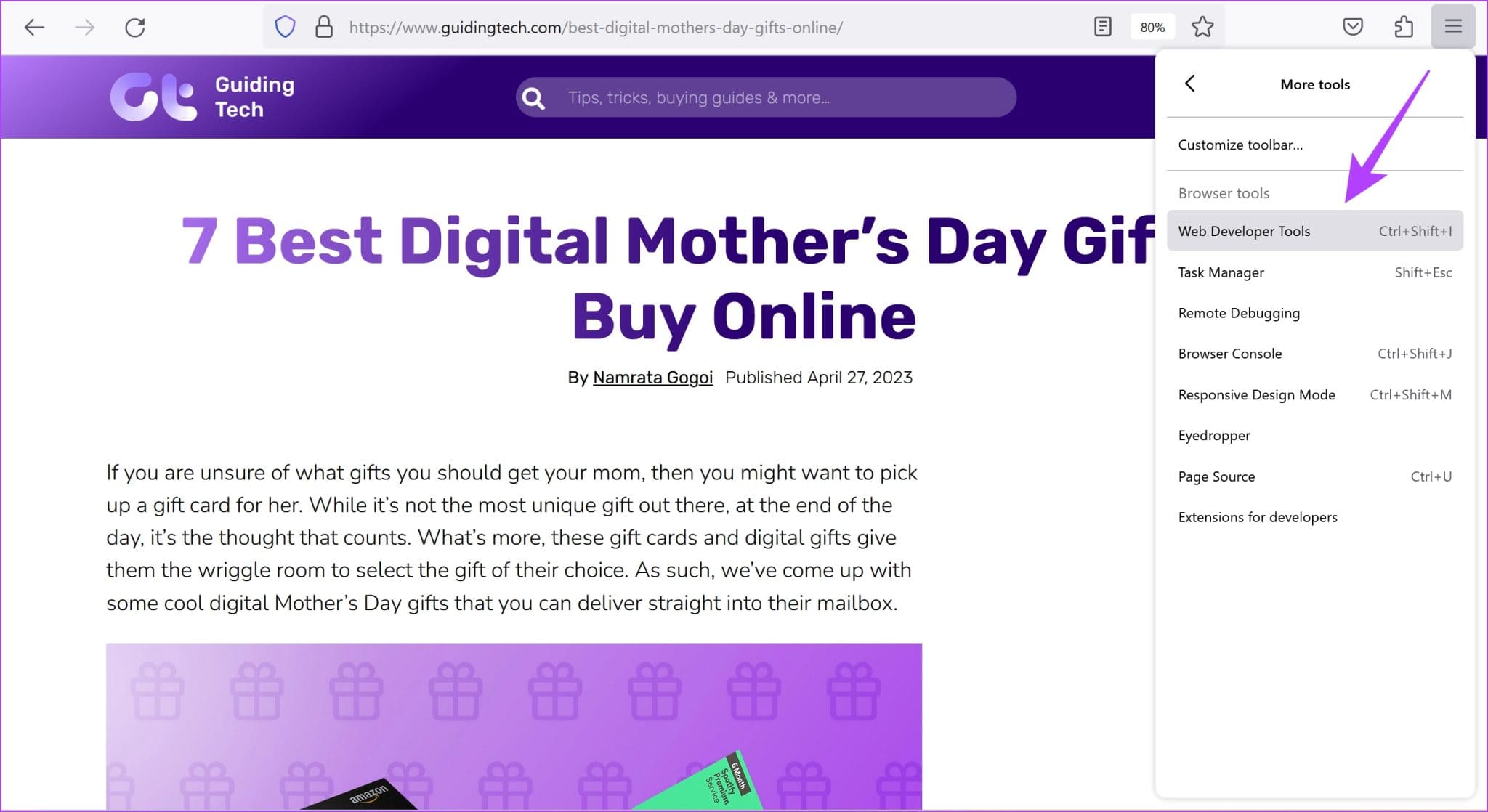 5.-Click-on-Web-Developer-Tools-2048x1118-1 أفضل 4 طرق لالتقاط لقطة شاشة كاملة الصفحة في Firefox
