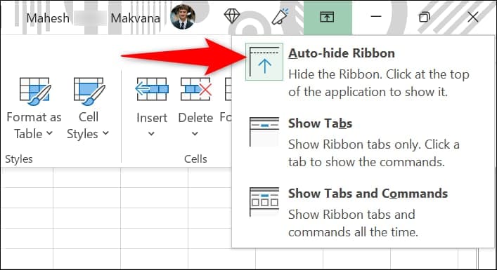 كيفية إظهار الشريط في Microsoft Excel و Word و Outlook - %categories