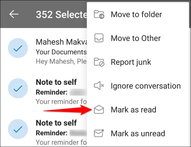 7-outlook-mobile-mark-all-emails-as-read كيفية وضع علامة كمقروءة على جميع رسائل البريد الإلكتروني في Outlook