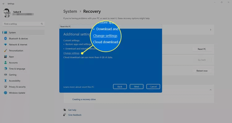 A6-FactoryResetaWindows11PC-annotated-c62b1bfe570545118e0e7f8870e45009 كيفية إعادة ضبط إعدادات المصنع لجهاز كمبيوتر يعمل بنظام Windows 11