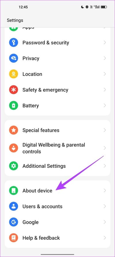 About-Device 10 طرق لإصلاح عدم عمل تطبيق YouTube Music في الخلفية