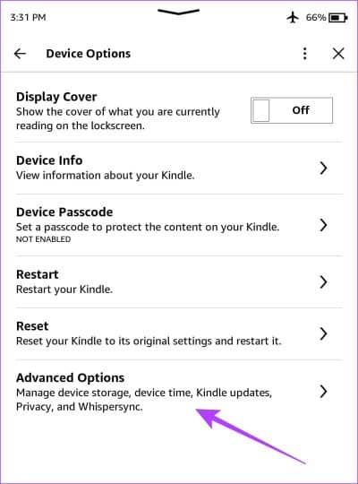 Advanced-Options-9-1-e1685039504462 Kindle لا يشحن: 8 طرق لإصلاح المشكلة