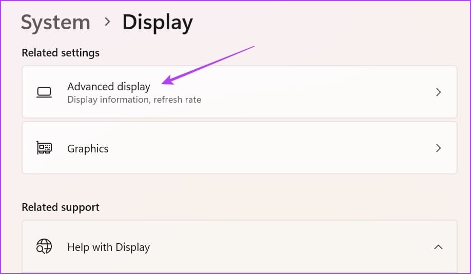 Advanced-display أفضل 6 طرق لإصلاح ظهور الشاشة السوداء عند الضغط على Alt + Tab في Windows