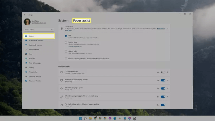 كيفية استخدام Focus Assist في Windows 11 - %categories