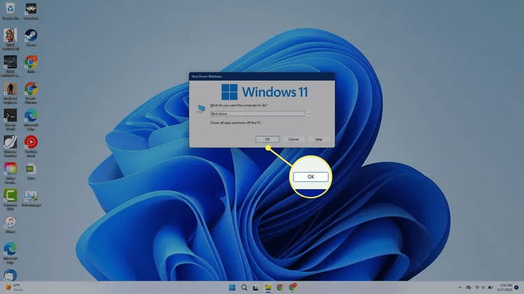 B3-ShutDownWindows11-annotated-5483a869ad734158a41de468d39a4724-1 8 طرق لإيقاف تشغيل Windows 11