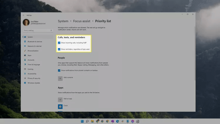 B3-UseFocusAssistinWindows11-annotated-32c662e4d3134ff4b3ec5659c792a8d4 كيفية استخدام Focus Assist في Windows 11