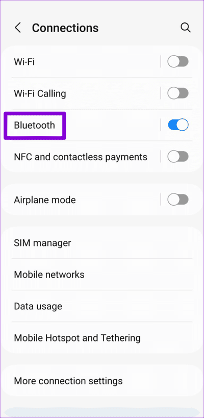 Bluetooth-Menu-on-Android-500x1024-1 أفضل 8 طرق لإصلاح عدم العثور على أجهزة Bluetooth المجاورة على Android