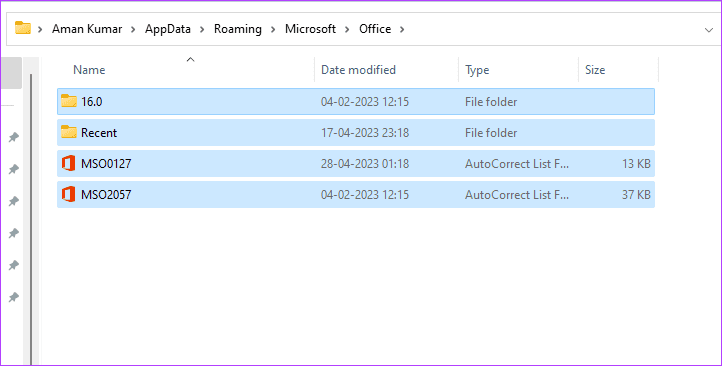 Cache-files أفضل 7 طرق لإصلاح مشكلة Microsoft Office عالق عند تجهيز الأشياء في Windows 11