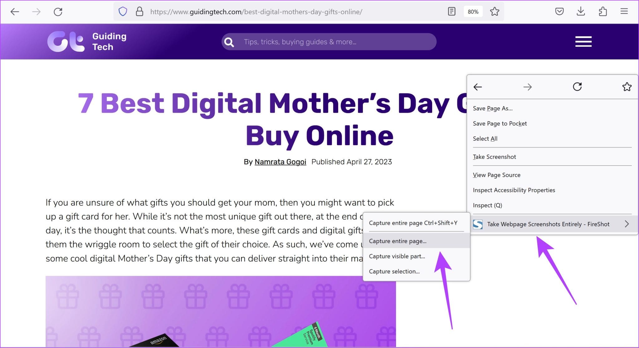 Capture-Entire-Page-2048x1118-1 أفضل 4 طرق لالتقاط لقطة شاشة كاملة الصفحة في Firefox