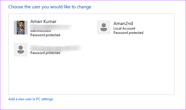 Change-account-type-option 6 طرق سريعة لعرض قائمة بجميع حسابات المستخدمين على Windows 11