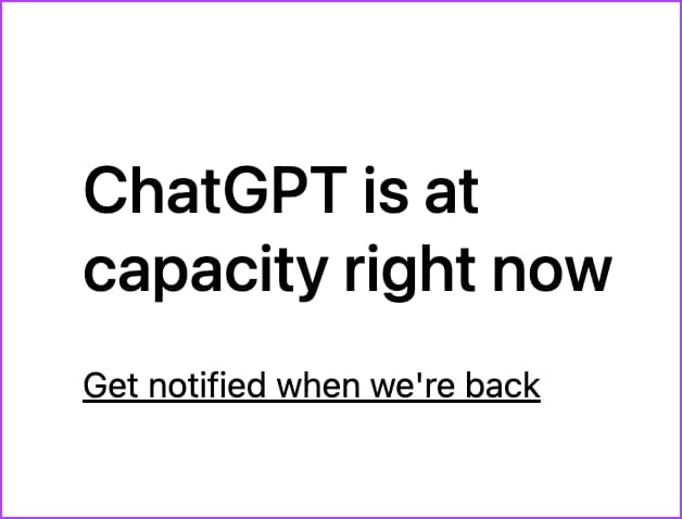ChatGPT-is-at-capacity-right-now كيفية عرض وحذف سجل محفوظات ChatGPT