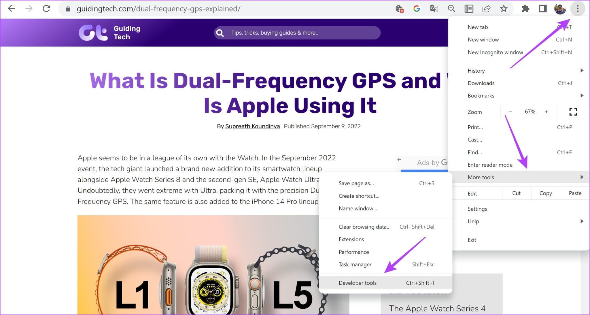 Chrome-Developer-Tools-2048x1093-1 كيف تأخذ لقطات شاشة كاملة الصفحة على Google Chrome