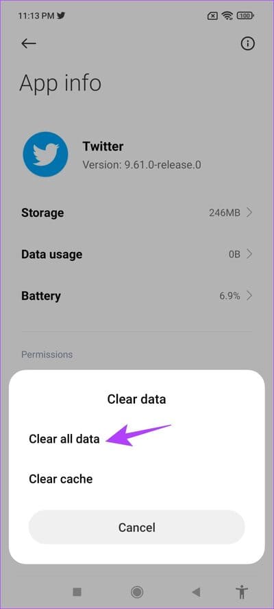 Clear-All-Data كيفية إصلاح عدم عمل ترجمة التغريدة على تطبيق Twitter