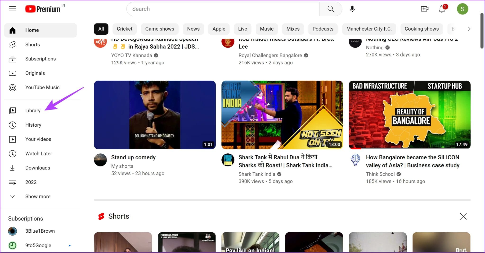 Click-on-Library-2048x1067-1 كيفية إنشاء قائمة تشغيل YouTube خاصة وإخفاؤها على iPhone و Android والويب