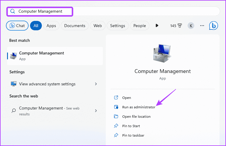 Computer-Management-1 6 طرق سريعة لعرض قائمة بجميع حسابات المستخدمين على Windows 11