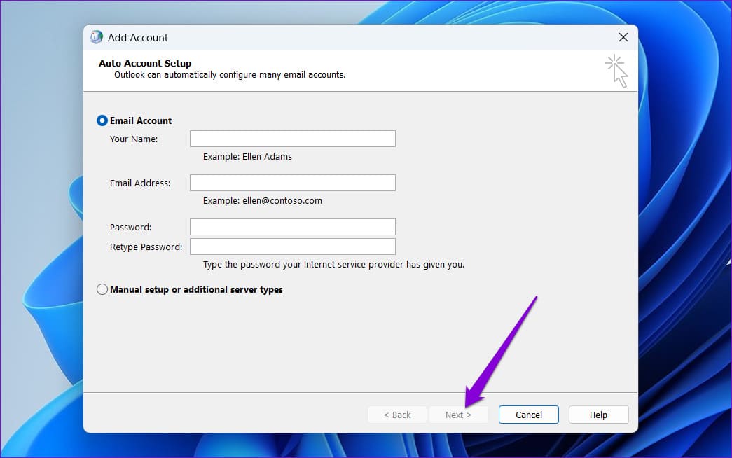 Create-Outlook-Profile-1 أفضل 7 طرق لإصلاح عدم ظهور تذكيرات Outlook في Windows