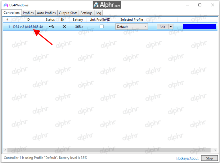 DS4-Windows-Main-Screen-02 كيفية إصلاح خطأ DS4Windows لا يكتشف وحدة التحكم