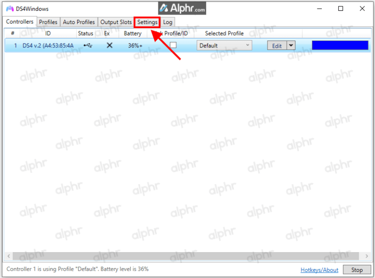 DS4-Windows-Main-Screen-05 كيفية إصلاح خطأ DS4Windows لا يكتشف وحدة التحكم