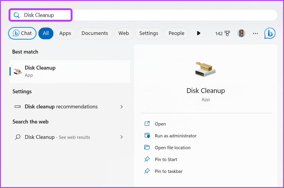 Disk-Cleanup-1 4 طرق سريعة لتعطيل تحسين التسليم في Windows 11