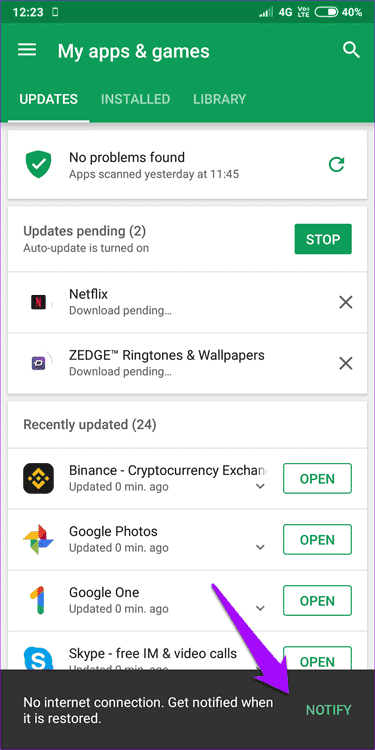 Download-Pending-Issue-in-Google-Play-Store-5_935adec67b324b146ff212ec4c69054f 10 طرق لإصلاح مشكلة توقُّف عمليات تنزيل التطبيقات وعدم اكتمالها في متجر Google Play