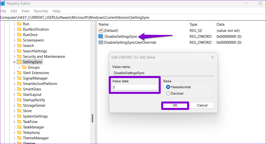 Edit-DWORD-in-Registry أفضل 7 طرق لإصلاح عدم ظهور تذكيرات Outlook في Windows