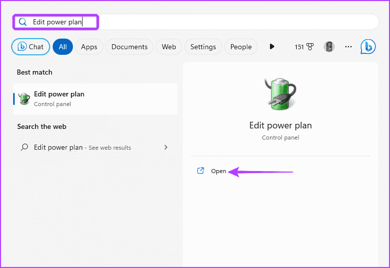 Edit-power-plan أفضل 5 طرق لإصلاح عدم عمل إعدادات شاشة التوقف وباللون الرمادي في Windows 11