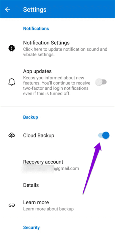 Enable-Cloud-Backup-for-Microsoft-Authenticator-500x1024-1 كيفية نقل Microsoft Authenticator إلى هاتفك الجديد