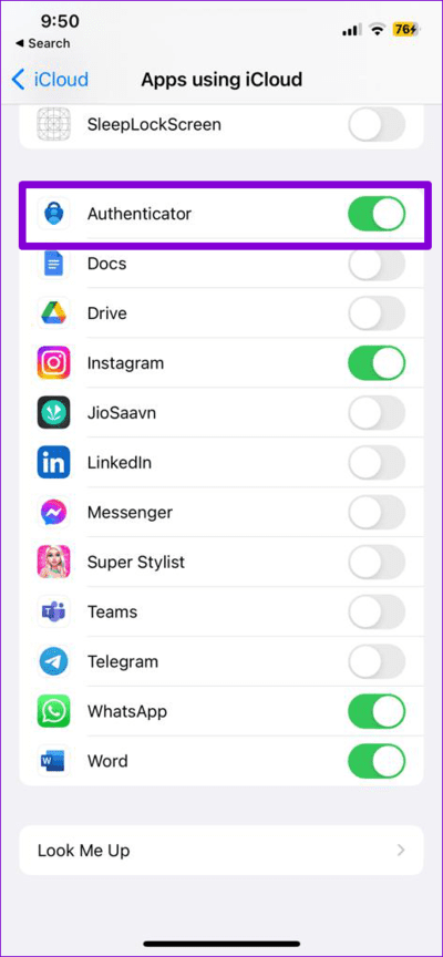 Enable-Sync-for-Authenticator-on-iPhone كيفية نقل Microsoft Authenticator إلى هاتفك الجديد