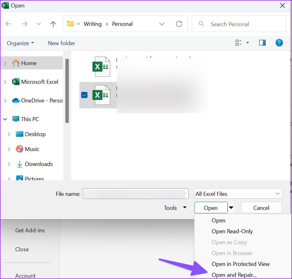 Excel-not-saving-changes-on-Windows-3 أفضل 11 طريقة لإصلاح عدم حفظ Microsoft Excel التغييرات على Windows
