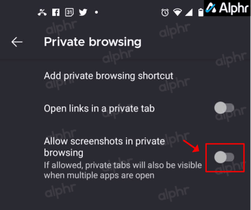 Firefox-incognito-cannot-take-screenshots-004-e1685187291315 لا يمكن التقاط لقطة شاشة بسبب سياسة الأمان - جرب هذه الإصلاحات