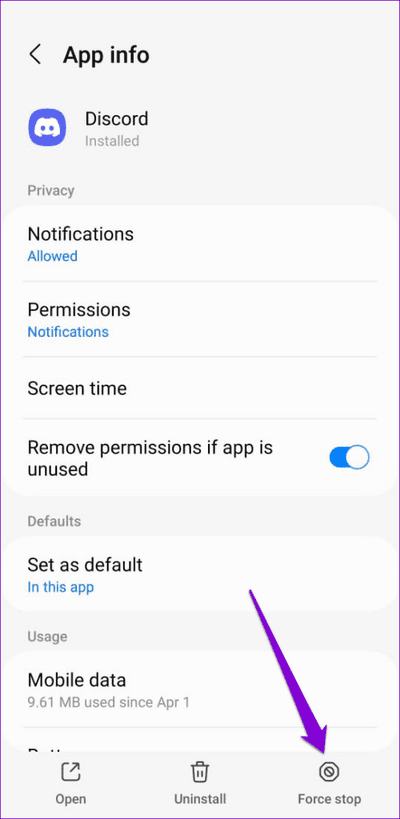 Force-Close-Discord-on-Android-500x1024-1 أفضل 7 طرق لإصلاح عدم عمل بحث Discord على Android و iPhone