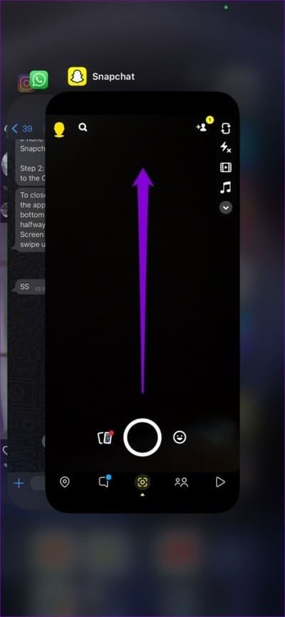Force-Stop-Snapchat-on-iPhone-1-474x1024-1 أهم 7 إصلاحات لعدم السماح بتصدير لقطات Snaps على Snapchat إلى الهاتف