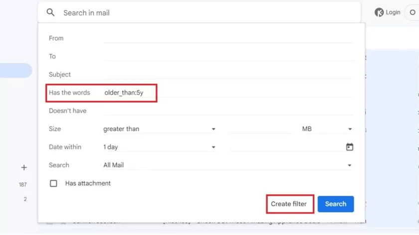 كيفية حذف رسائل البريد الإلكتروني القديمة في Gmail - %categories