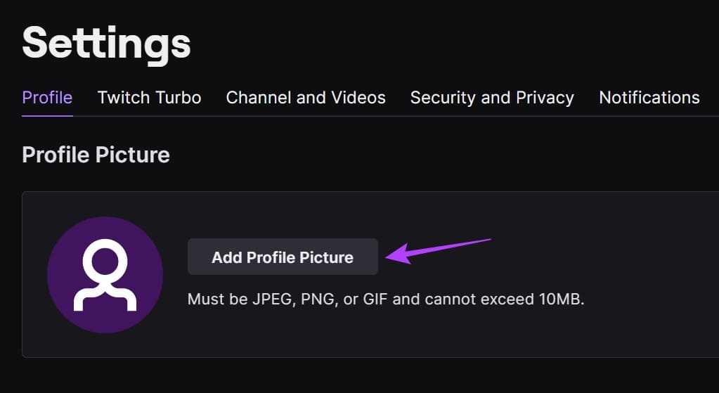 How-to-Add-or-Change-Twitch-Profile-Picture-2 كيفية إضافة أو تغيير صورة ملف تعريف Twitch على الهاتف المحمول وسطح المكتب