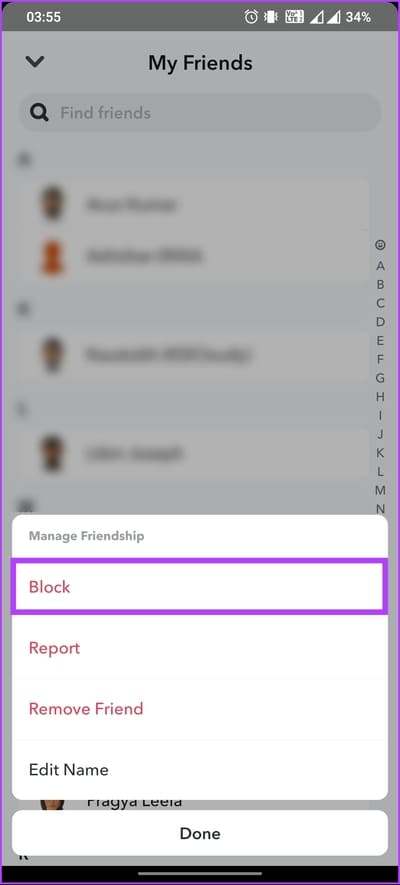 How-to-Delete-Friends-on-Snapchat_21 كيفية حذف الأصدقاء على Snapchat: طريقتان سريعتان