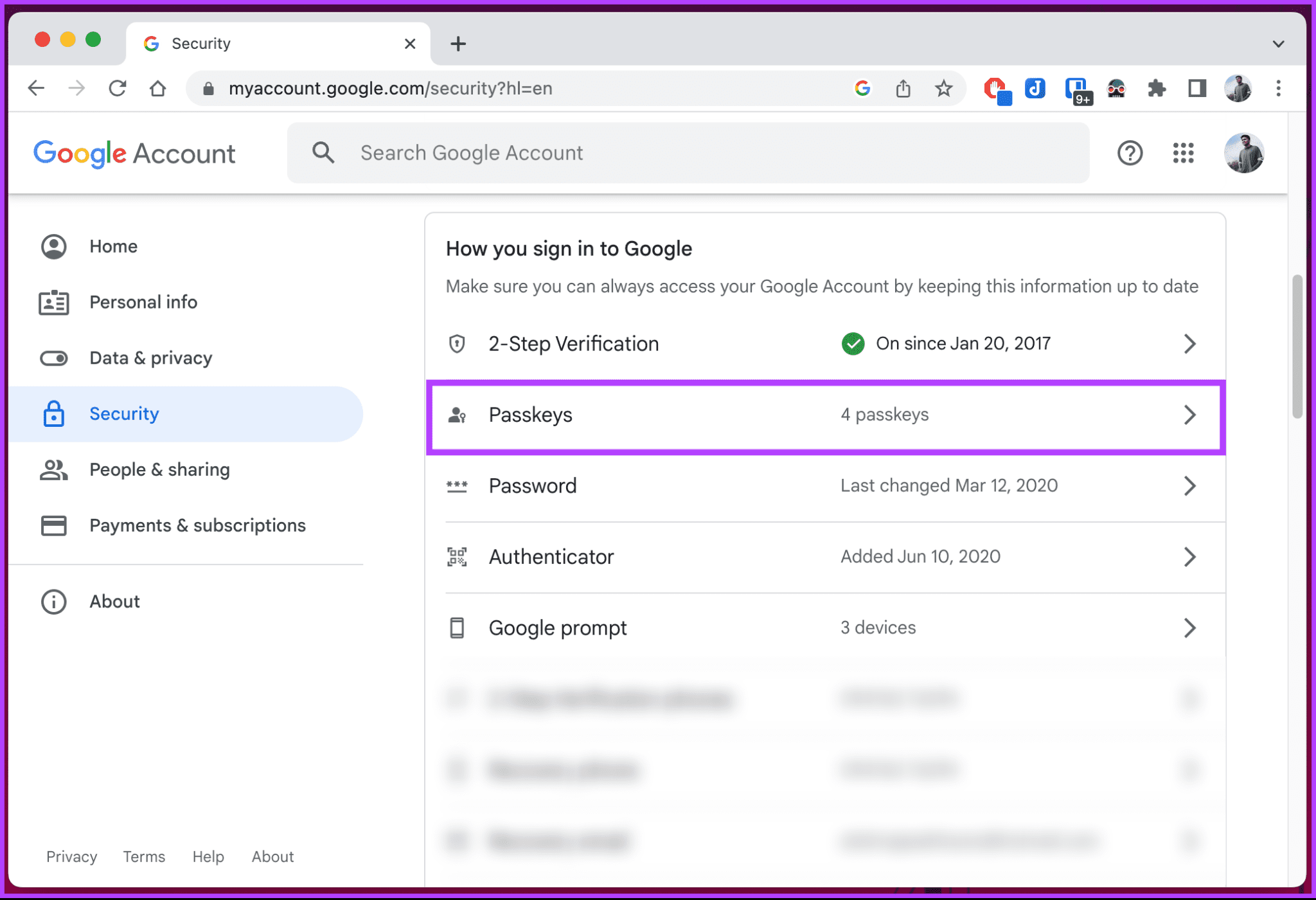 كيفية حذف Google Passkey من سطح المكتب أو الهاتف المحمول - %categories