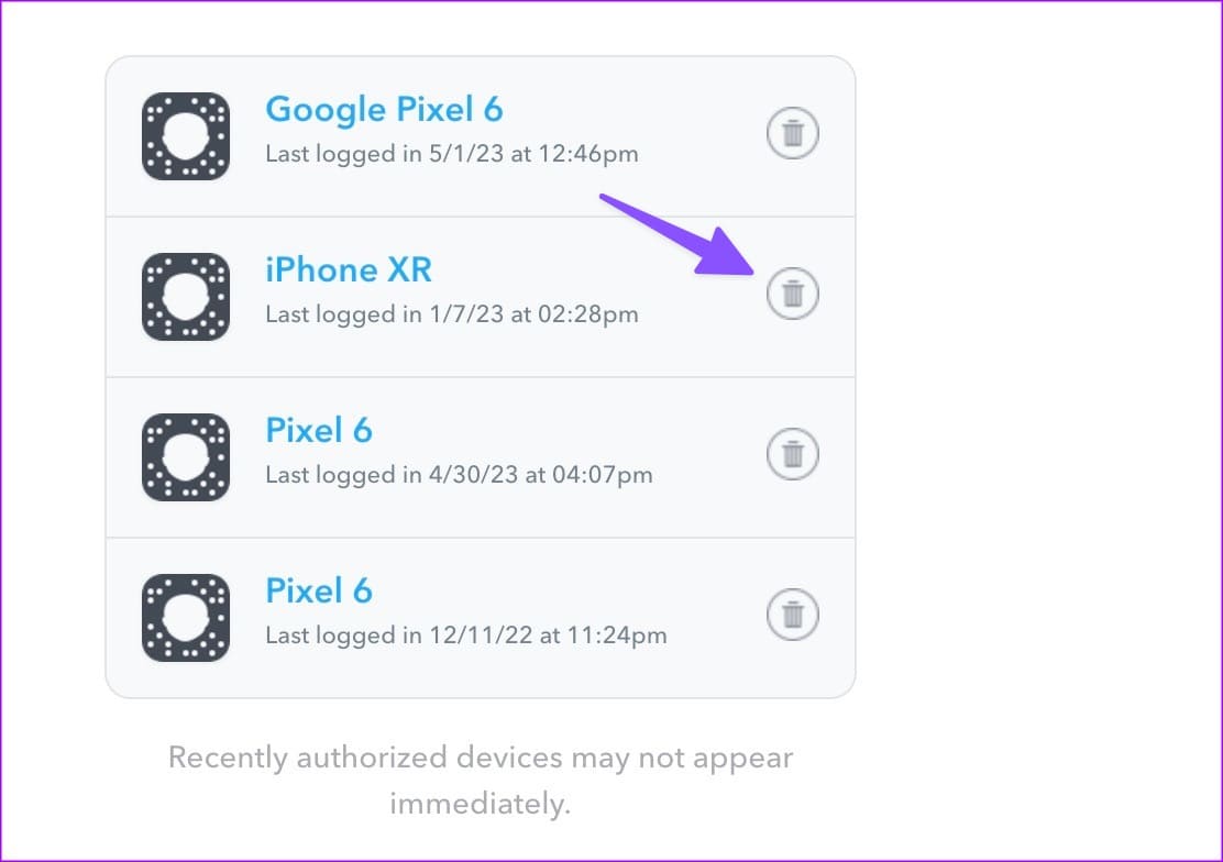 How-to-Remove-Saved-Snapchat-Account-8 كيفية إزالة حساب Snapchat المحفوظ على iPhone و Android