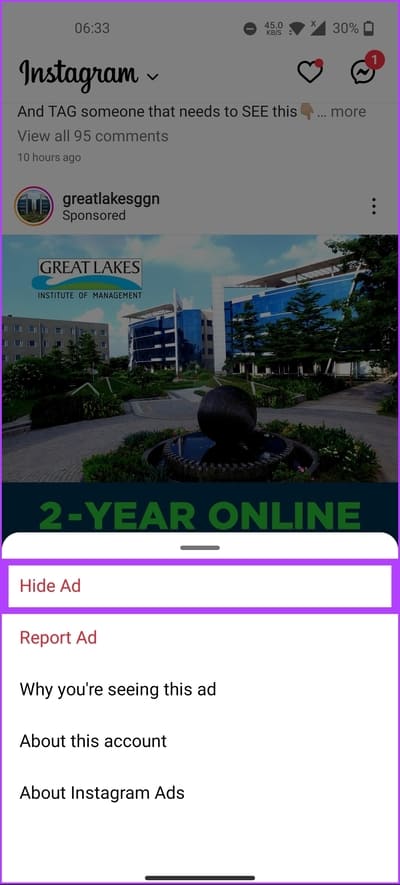 How-to-Turn-off-Ads-on-Instagram_4 كيفية إيقاف تشغيل الإعلانات على Instagram: دليل مفصل