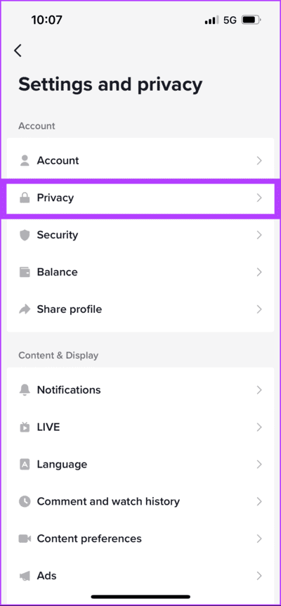 How-to-Turn-on-Profile-Views-on-TikTok_6 كيفية تشغيل عرض سجل زيارة الملف الشخصي على TikTok