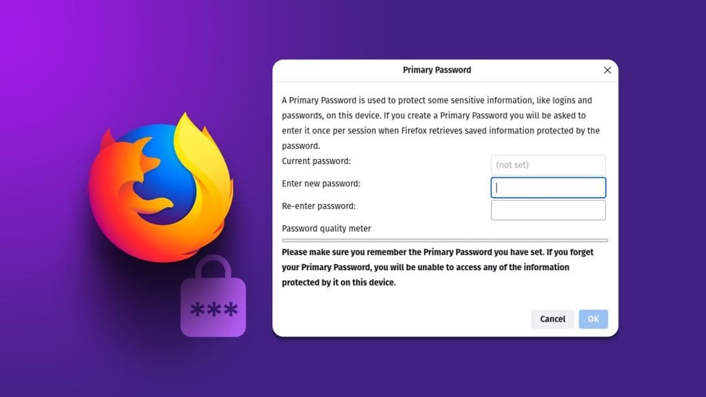 كيفية حماية كلمات المرور المحفوظة باستخدام كلمة مرور الأساسية في Firefox - %categories