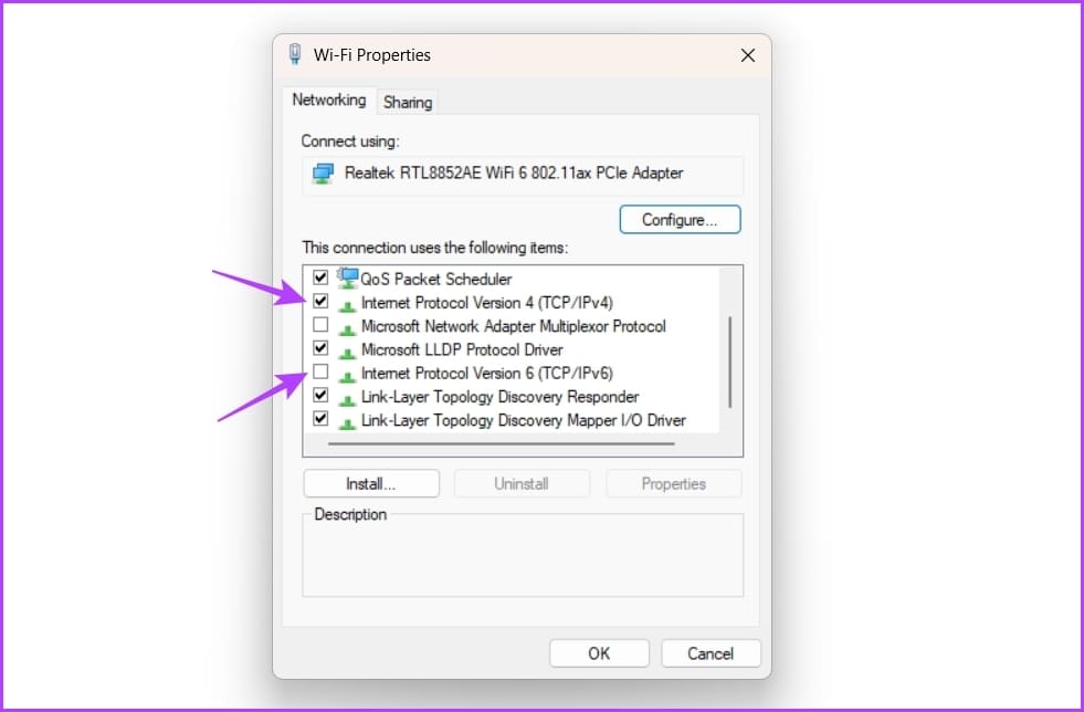 IPv6-box أفضل 6 طرق لإصلاح خطأ "يبدو أن ردك على اختبار CAPTCHA غير صالح" على Steam في Windows