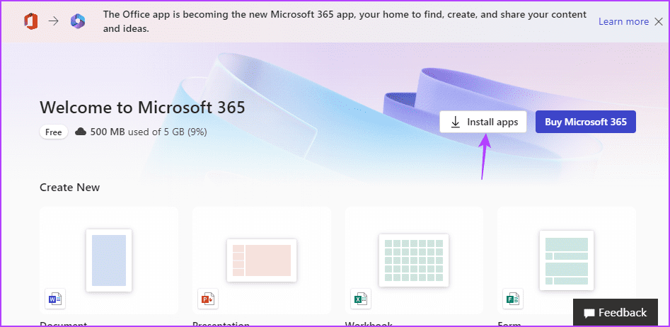 Install-apps-option أفضل 7 طرق لإصلاح مشكلة Microsoft Office عالق عند تجهيز الأشياء في Windows 11